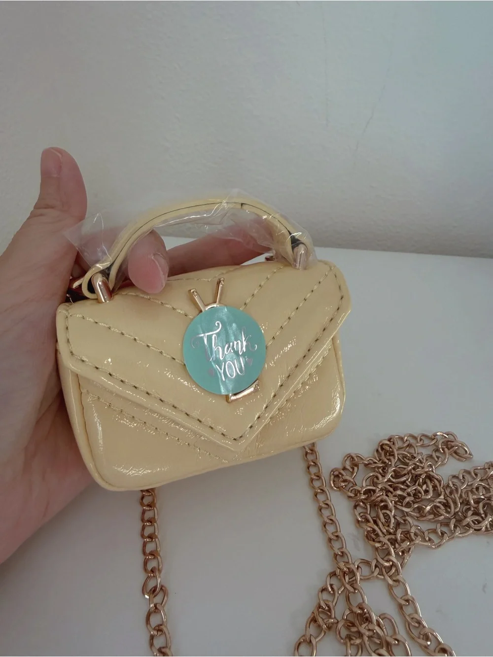 Mini Butter Yellow Crossbody Bag Charm